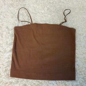 Brown tank top
